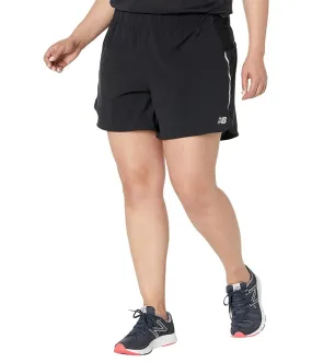 New Balance Plus Size Impact Run 5 Shorts Women's