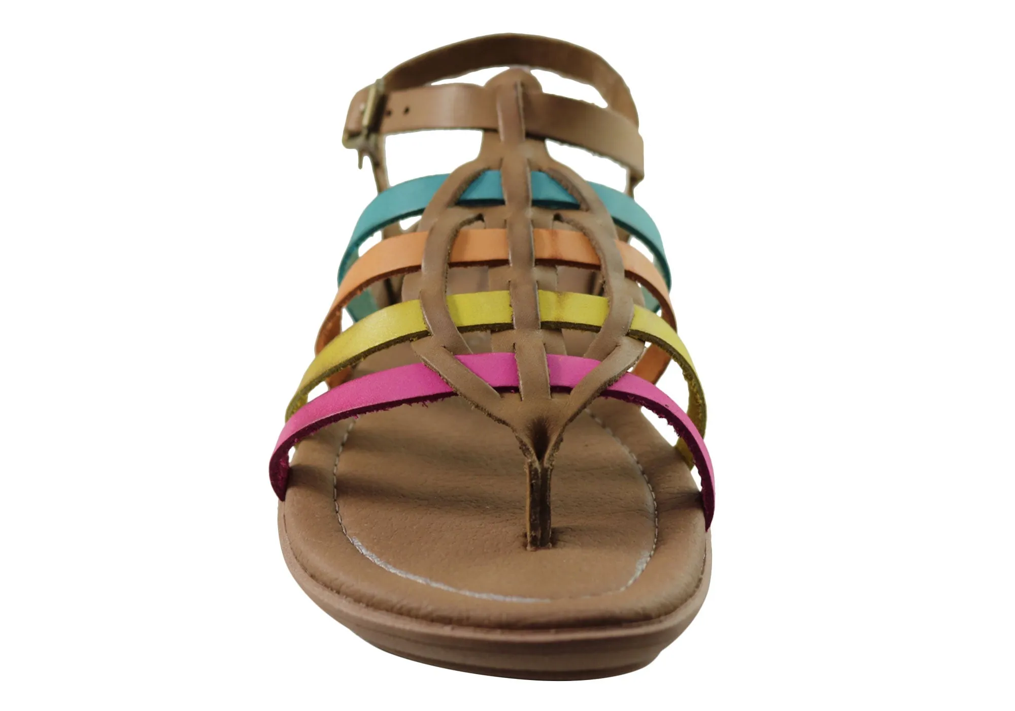 New Face Mari Womens Comfortable Leather Sandals Made In Brazil