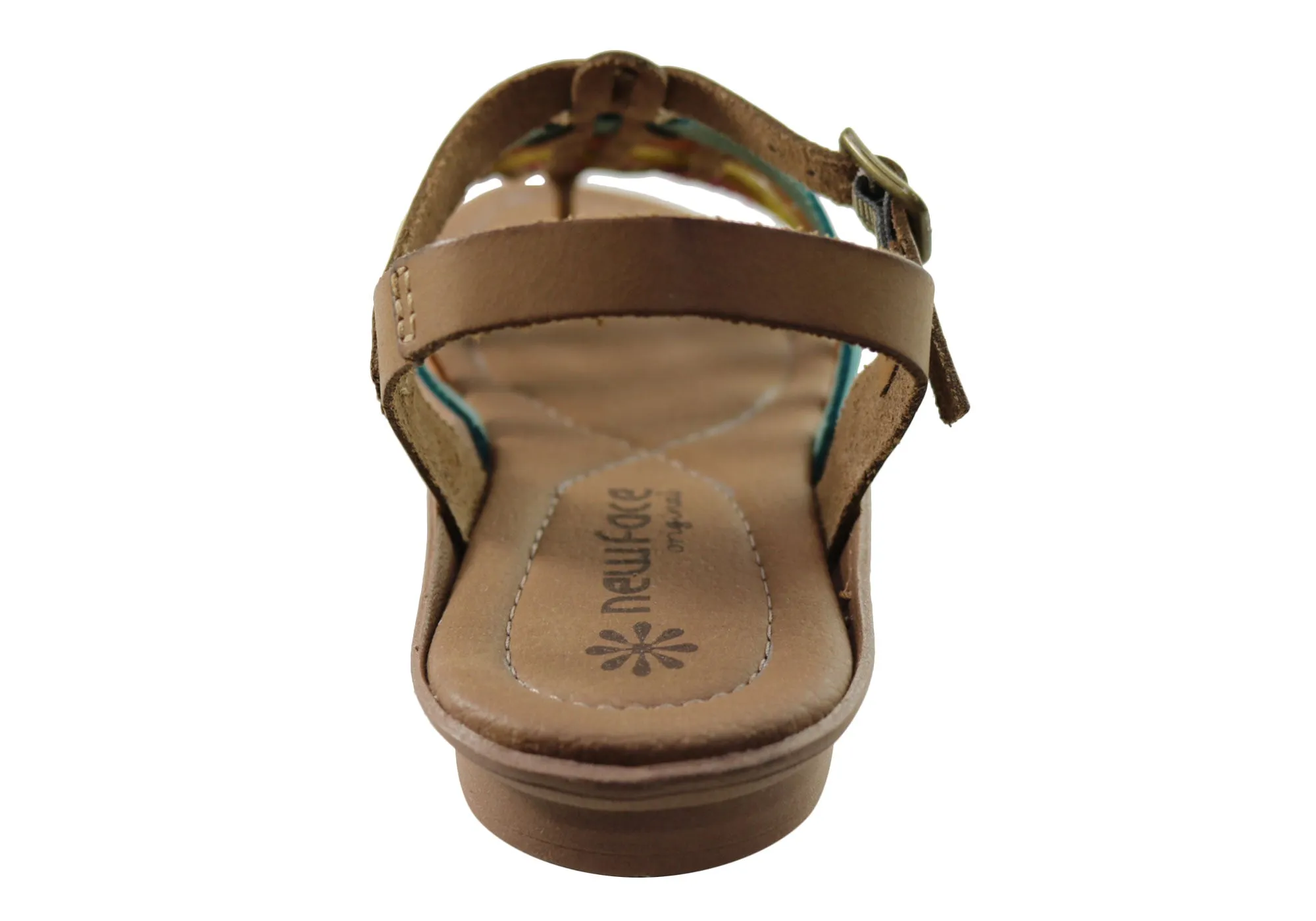 New Face Mari Womens Comfortable Leather Sandals Made In Brazil