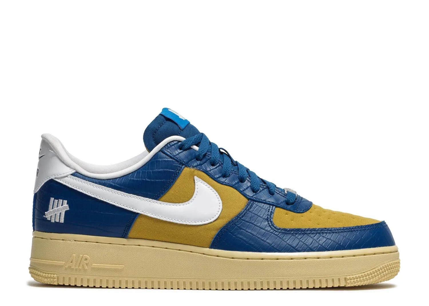 Nike Air Force 1 Low SP Undefeated 5 On It Blue Yellow Croc