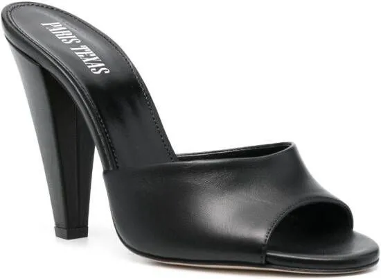 Paris Texas Olivia 120mm open-toe mules Black