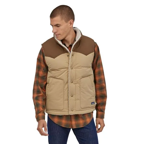 Patagonia M's Reversible Bivy Down Vest Classic Tan