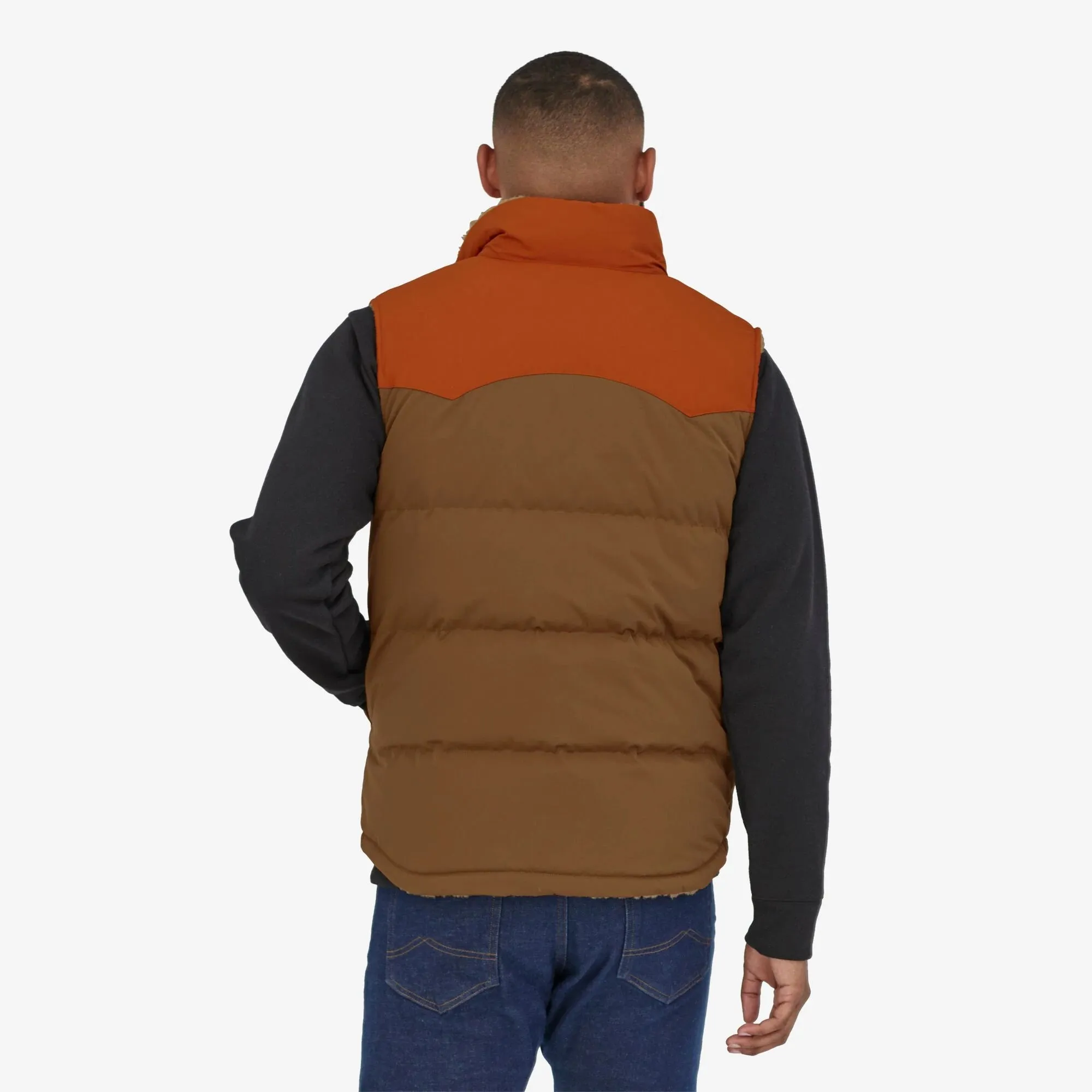 Patagonia M's Reversible Bivy Down Vest - Owl Brown