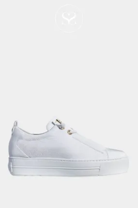 PAUL GREEN 5017-003 WHITE SLIP ON TRAINERS