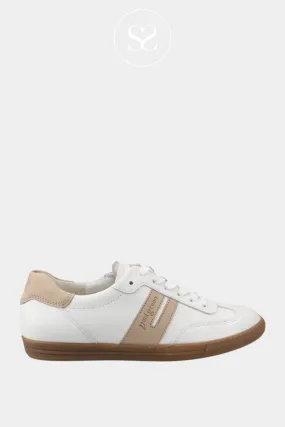 PAUL GREEN 5350 WHITE/CAMEL SPORTY TRAINERS