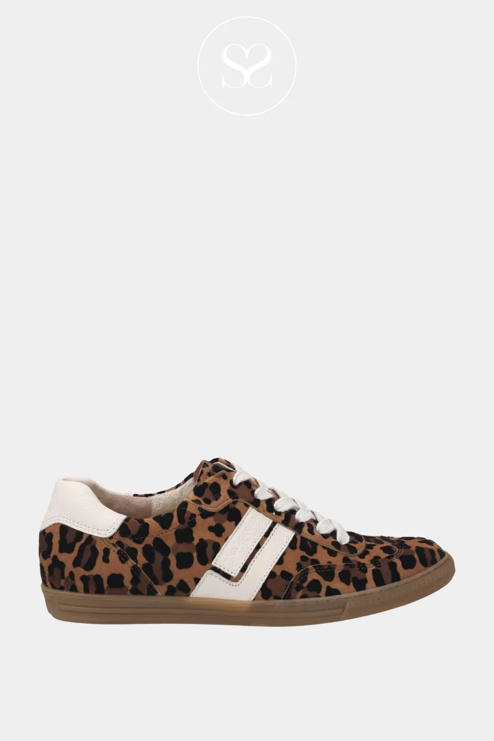 PAUL GREEN 5450 LEOPARD PRINT LOW PROFILE TRAINERS