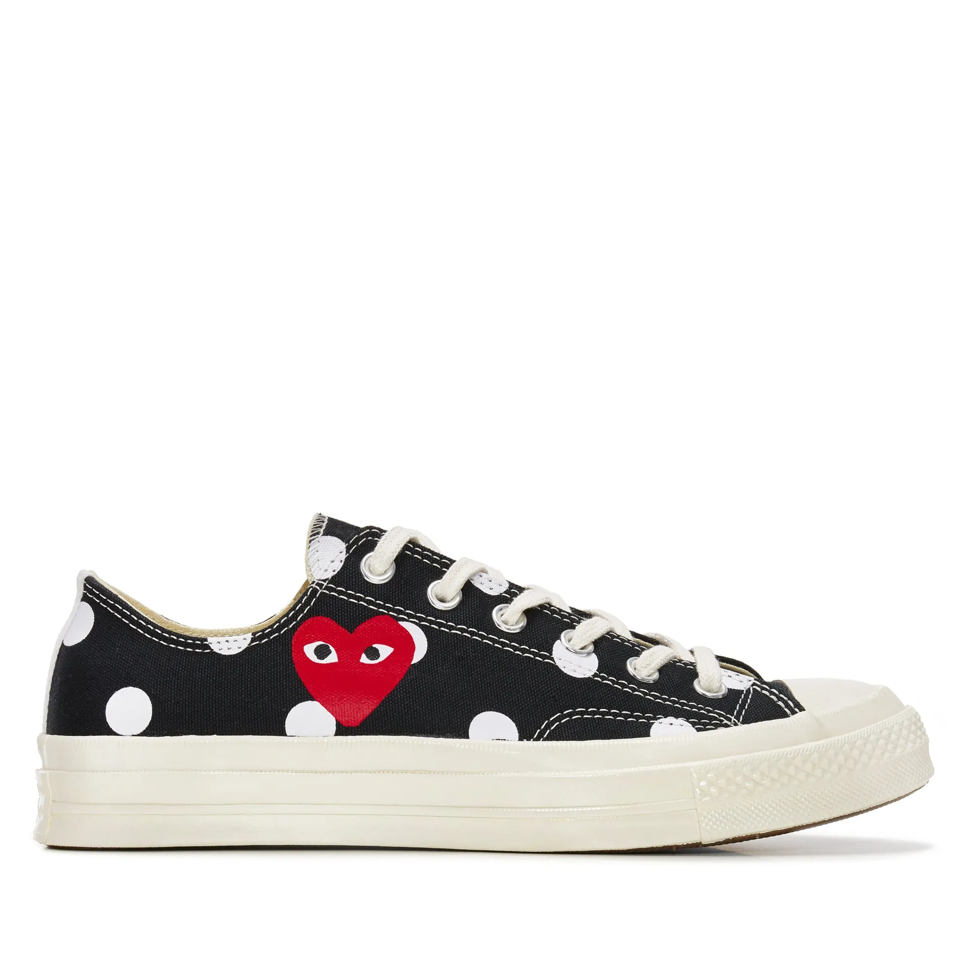 Play Converse Polka Dot Red Heart Chuck Taylor All Star ’70 Low Sneakers  Black