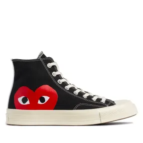 Play Converse Red Heart Chuck Taylor All Star ’70 High Sneakers  Black