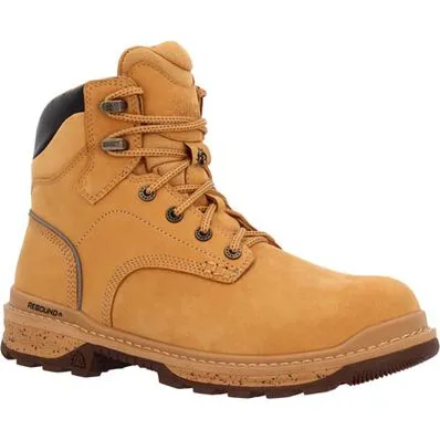 Rocky - Men's 6 Rams Horn Wheat Composite Toe Waterproof Work Boot - RKK0392