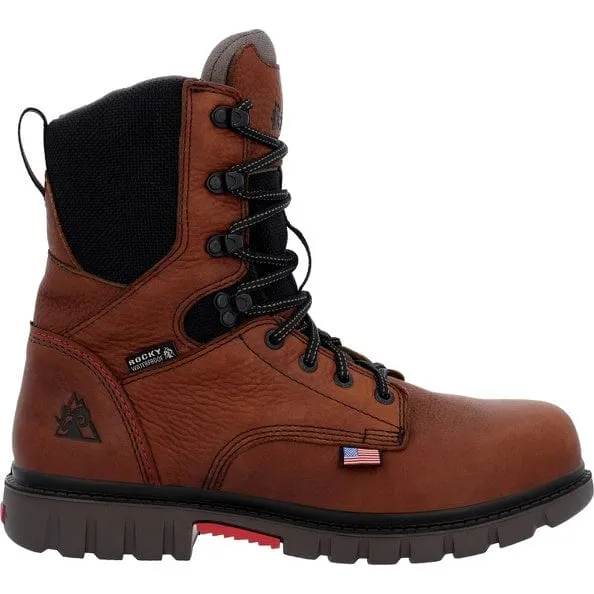 Rocky Men's Worksmart Brown Waterproof Composite Toe Work Boot RKK0403