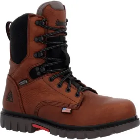 Rocky Men's Worksmart Brown Waterproof Composite Toe Work Boot RKK0403