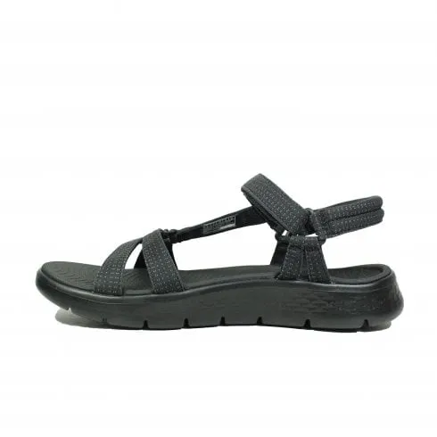 Skechers GO WALK Flex Sandal - Sublime | Black | Womens Sandals