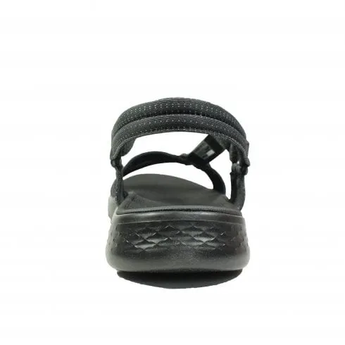 Skechers GO WALK Flex Sandal - Sublime | Black | Womens Sandals