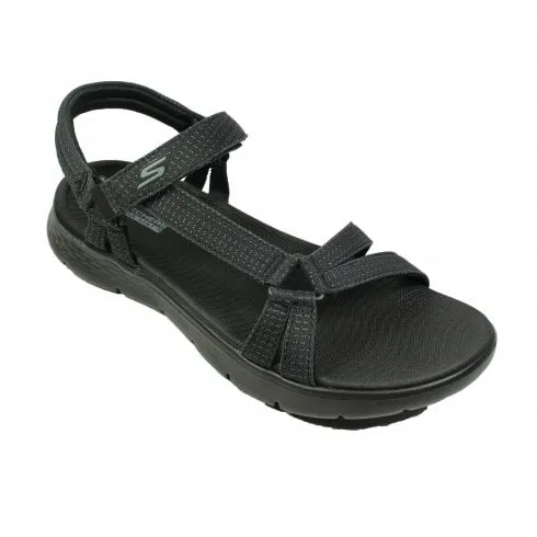 Skechers GO WALK Flex Sandal - Sublime | Black | Womens Sandals