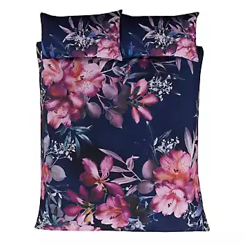 Sleepdown Large Floral Duvet Cover Set - Navy | Kaleidoscope