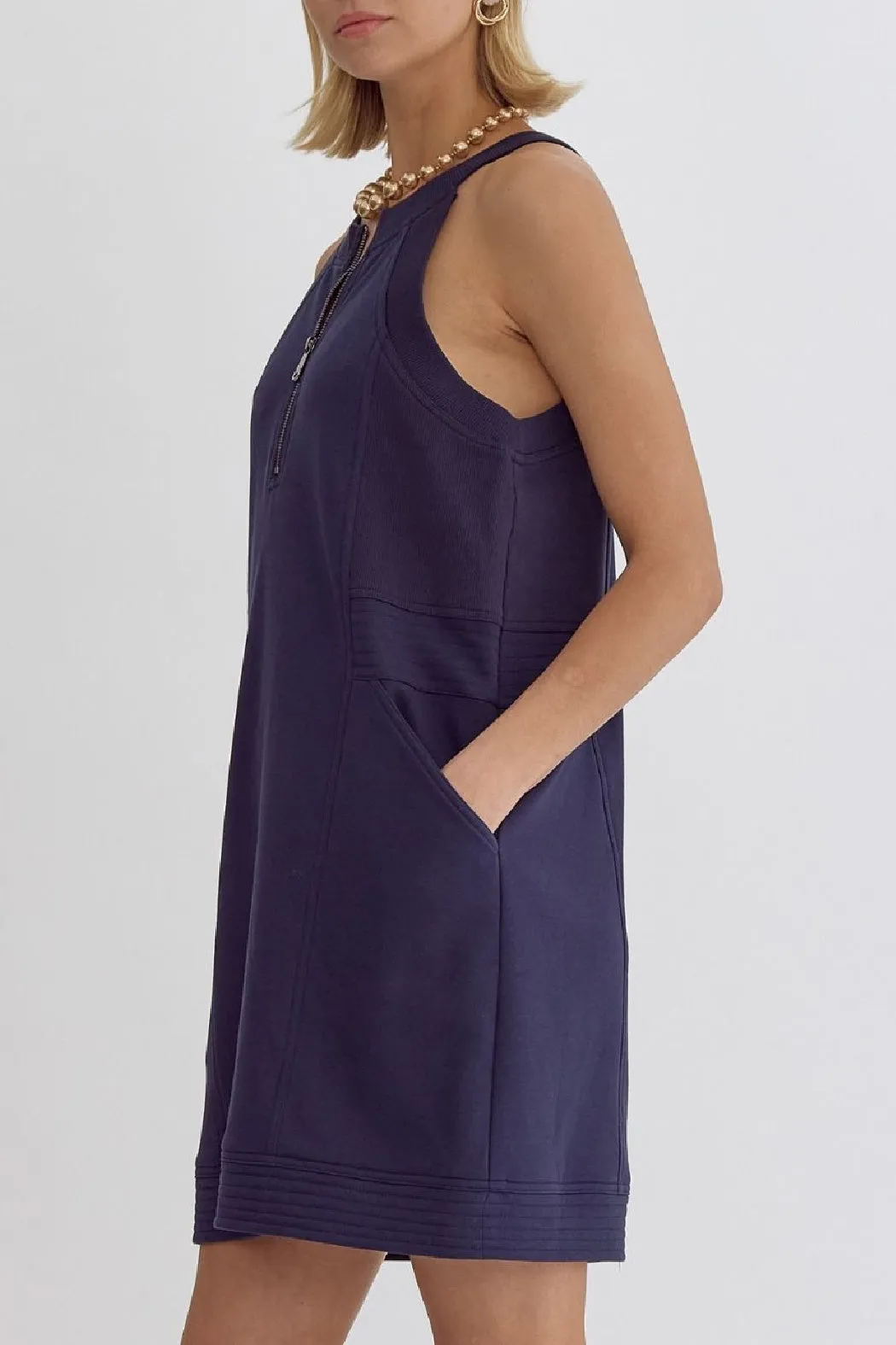 Solid Halter Dress