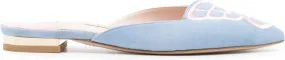 Sophia Webster Butterfly suede mules Blue