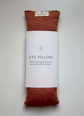 Tangerine Handmade Linen Eye Pillow