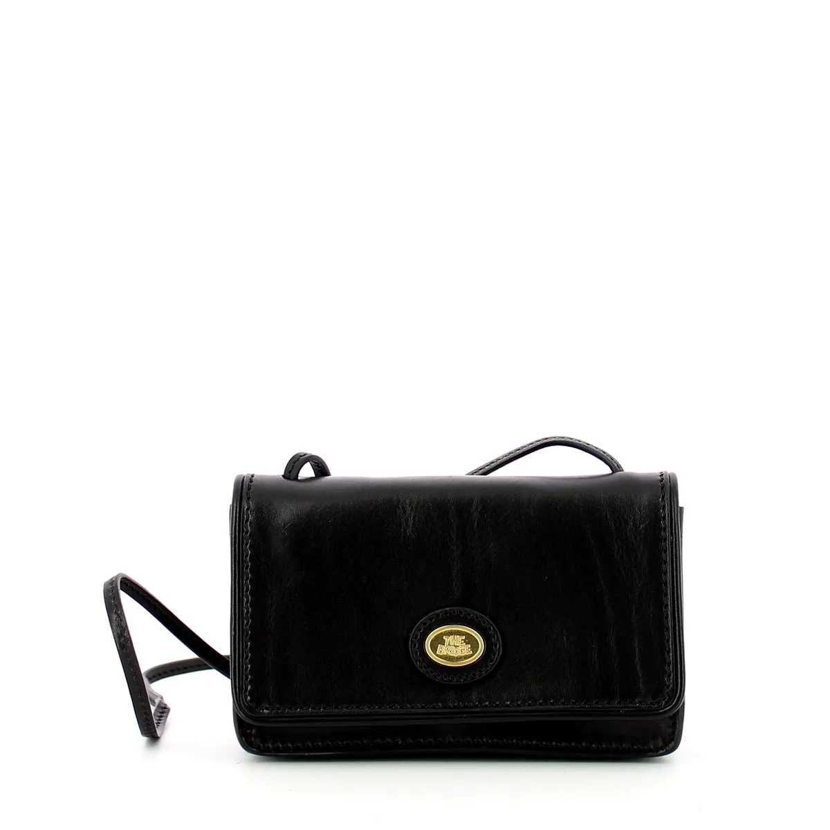 The Bridge - Rustic crossbody bag Story - 02010901 - NERO/ABB./ORO