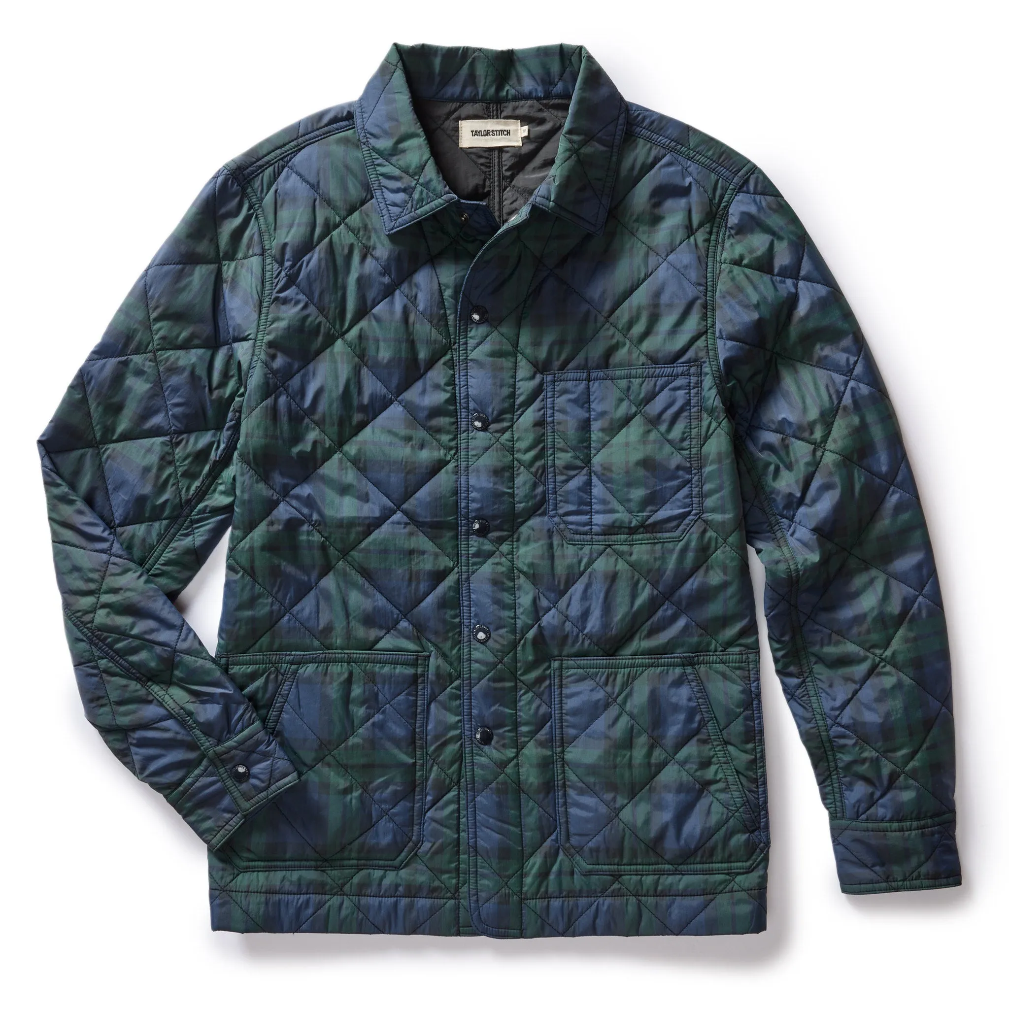 The Ojai Jacket in Blackwatch Plaid Diamond Quilt