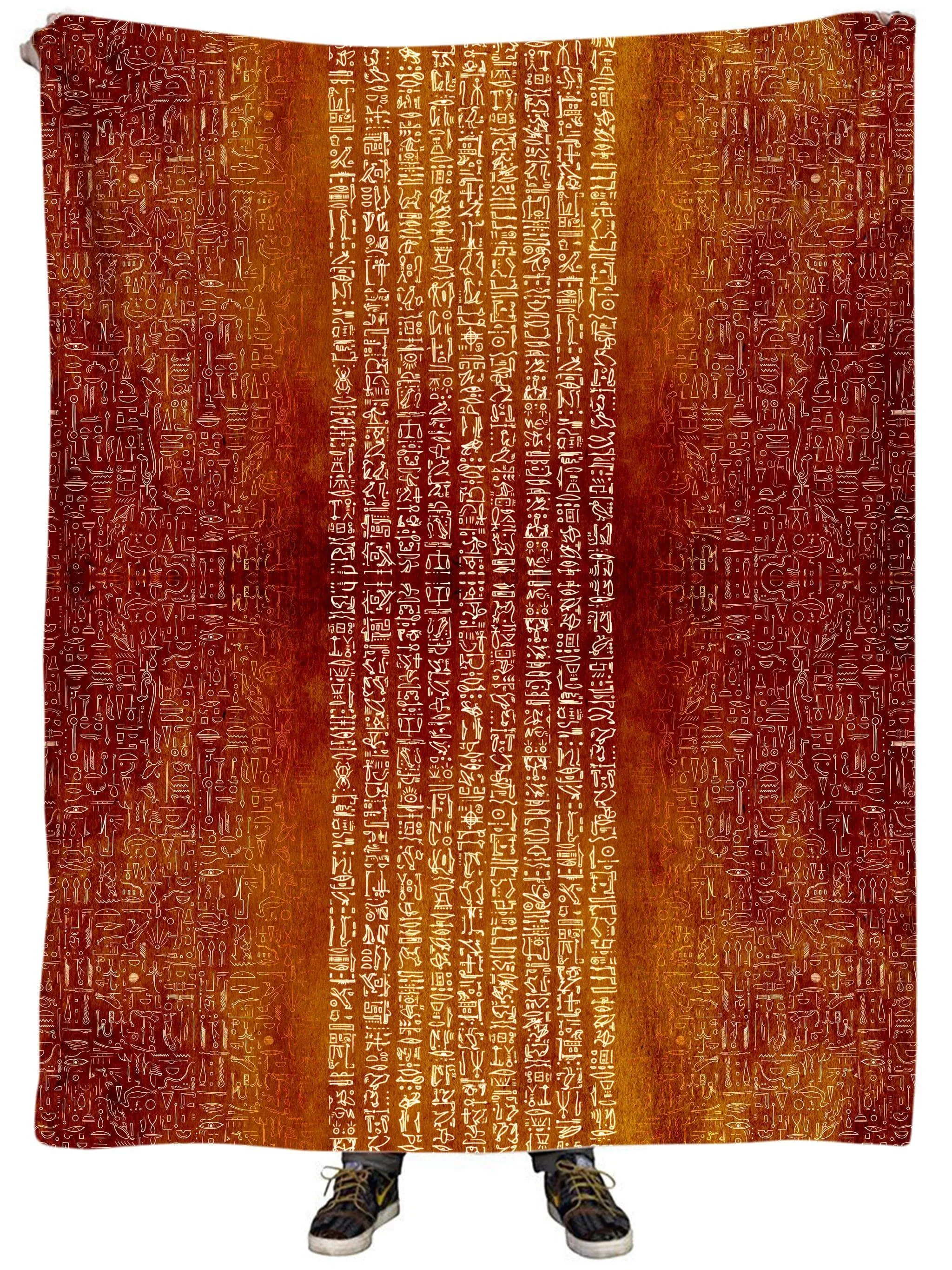 Time Warp Hieroglyph Plush Blanket