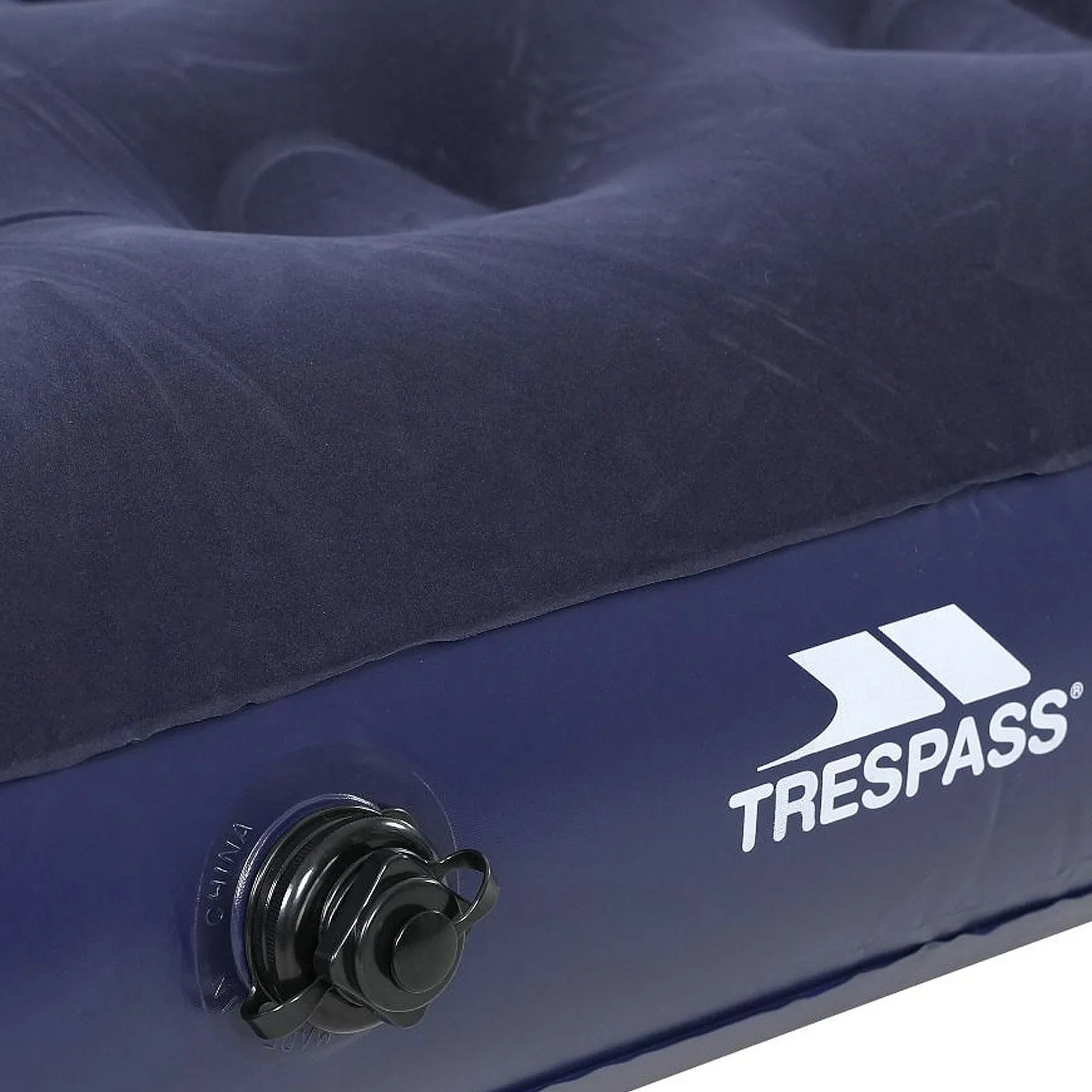 Trespass Flocked Blimp Single Air Bed Mattress - 185cm X 74cm X 13cm