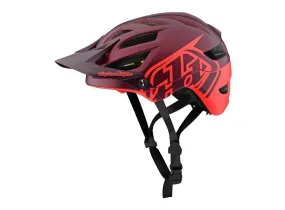 Troy Lee Designs A1 MIPS MTB Helmet - Classic - Burgundy-Orange - 2019