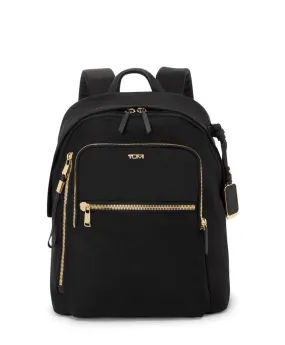 TUMI Voyageur Halsey Backpack - Black/Gold