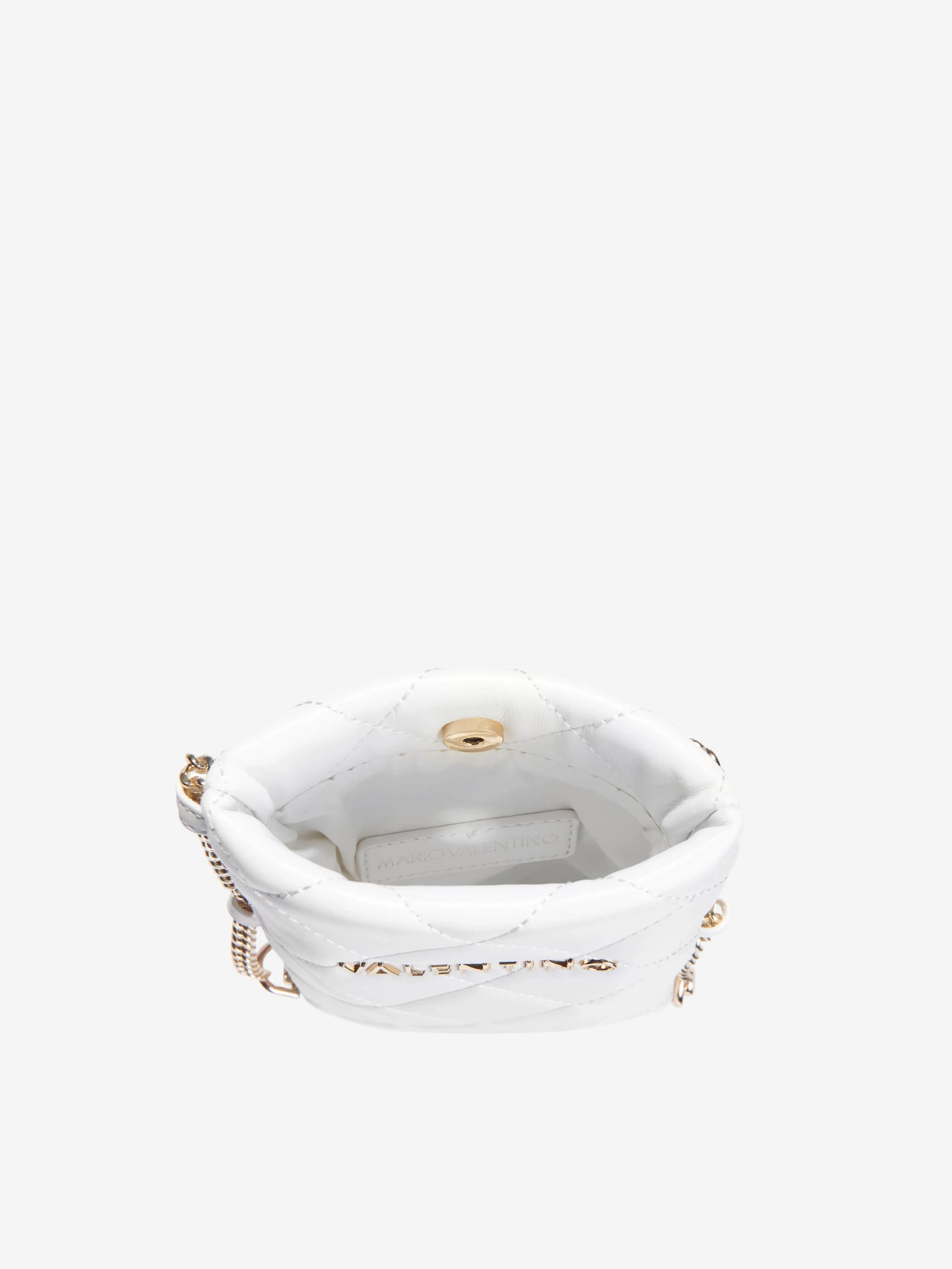 Valentino Girls Ocarina Crossbody Bag in White (19cm)