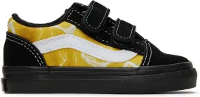 Vans Baby Black & Yellow Old Skool V Sneakers