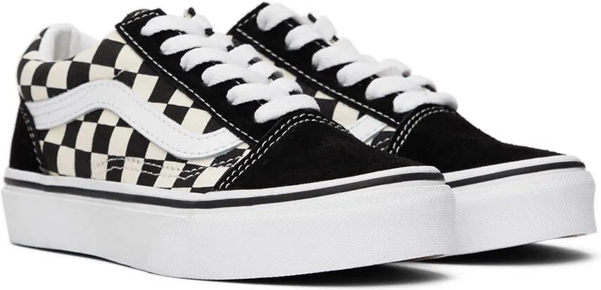 Vans Kids Black & Off-White Old Skool Little Kids Sneakers