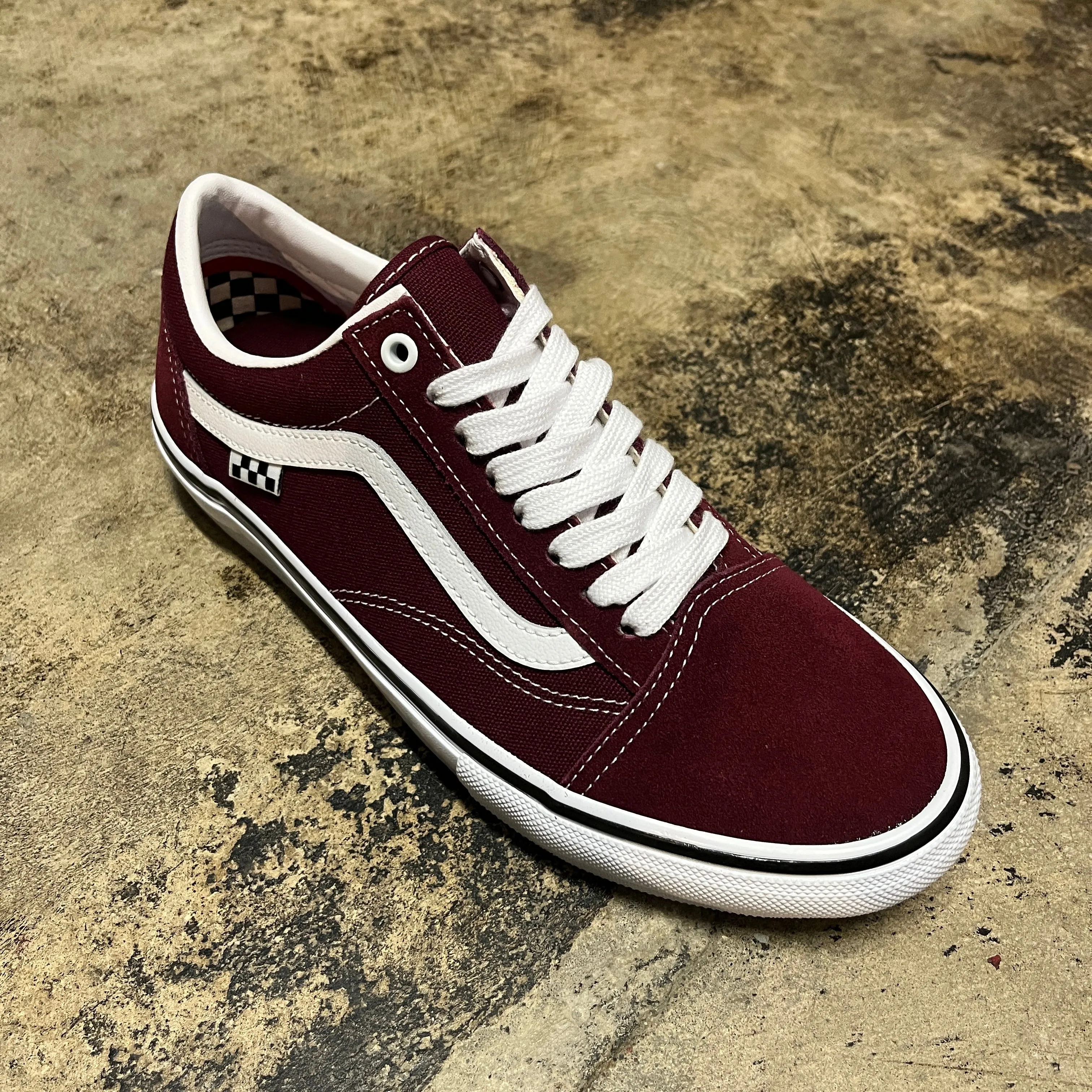 VANS SKATE OLD SKOOL (PORT/TRUE WHITE)