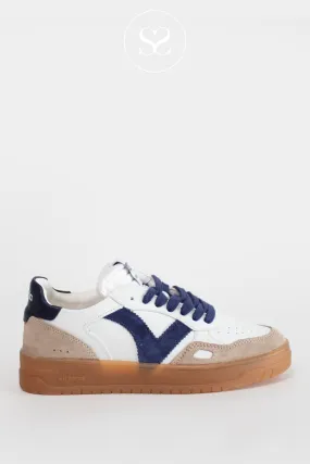 VICTORIA 1257125 BLUE/WHITE FLATFORM TRAINERS