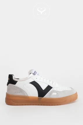 VICTORIA 1257126 WHITE LEATHER FLATFORM TRAINERS