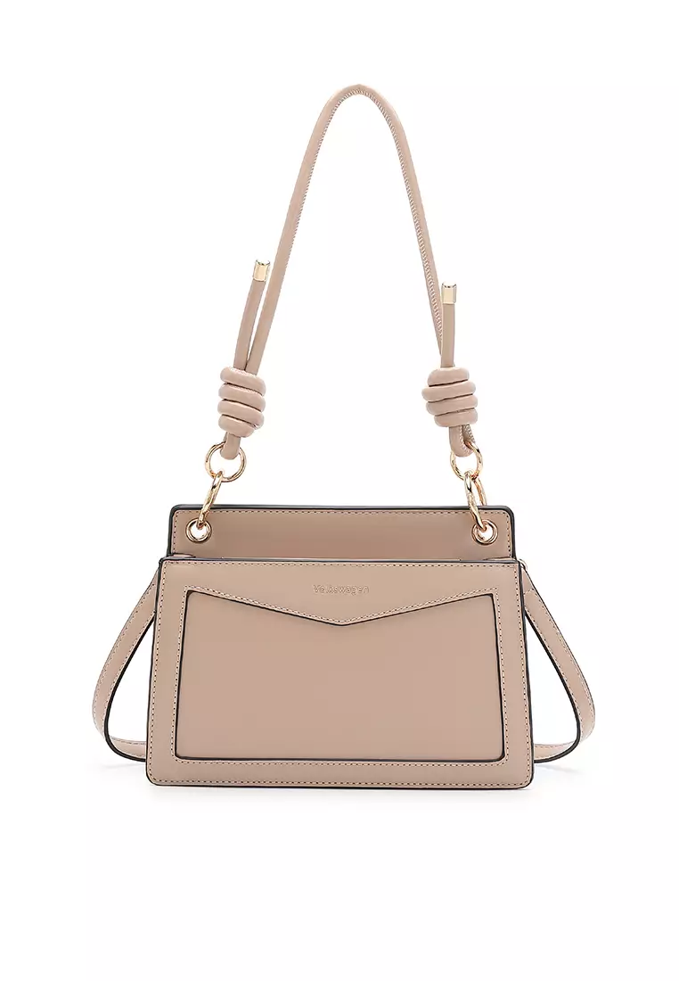 Volkswagen Women's Shoulder Sling Bag / Crossbody Bag - Beige