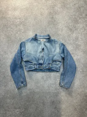 VT Rework: Upside Down Denim Cropped Jacket