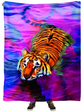 Water Tiger Plush Blanket