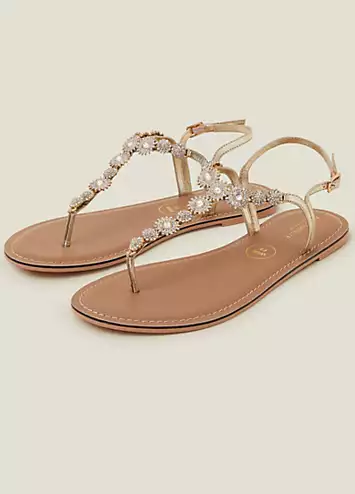 Wide Fit Rome Sparkly Sandals by Accessorize | Look Again