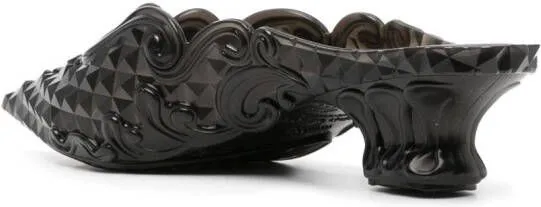 Y Project x Melissa 55mm filigree-detailing mules Black