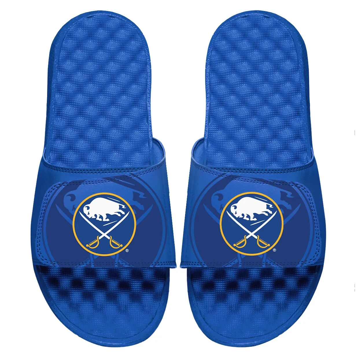 Youth Buffalo Sabres ISlide Royal OT Primary Logo Slide Sandals