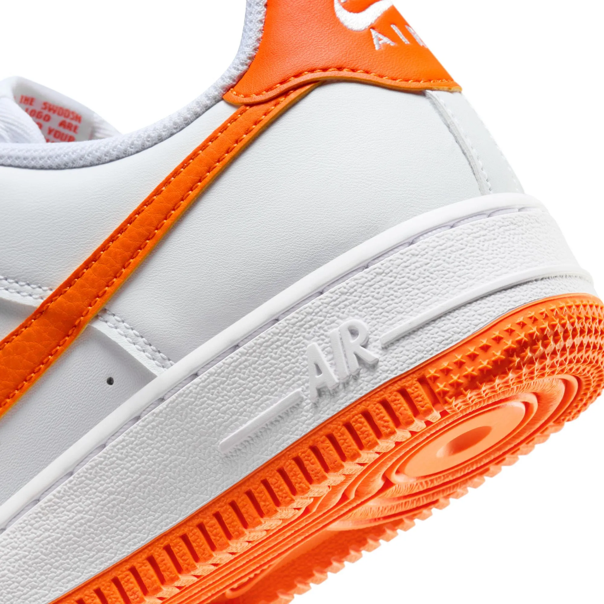 Youth Nike Air Force 1 'White/Safety Orange' (GS)