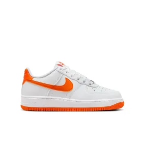 Youth Nike Air Force 1 'White/Safety Orange' (GS)